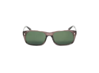 Stussy Michael Sunglasses "Transparent Taupe/Green Lens"