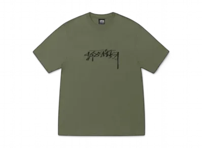 Stussy Sliced Tee "Olive"