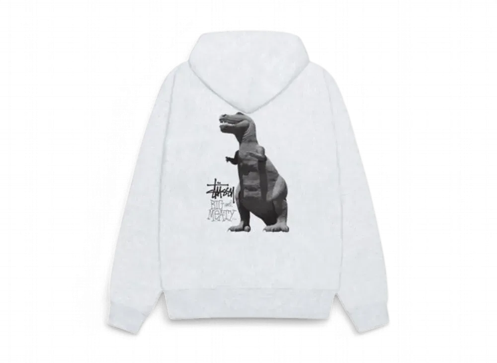 Stussy Big & Meaty Zip Hoodie "Ash Heather"