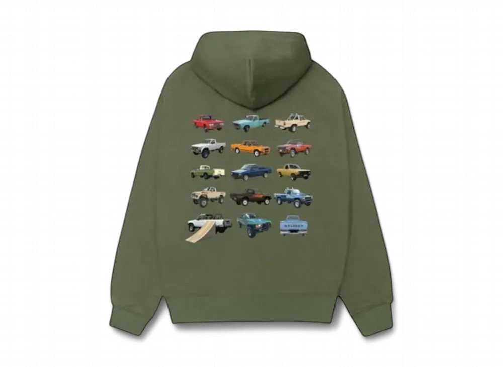 Stussy Pickup Zip Hoodie "Olive"