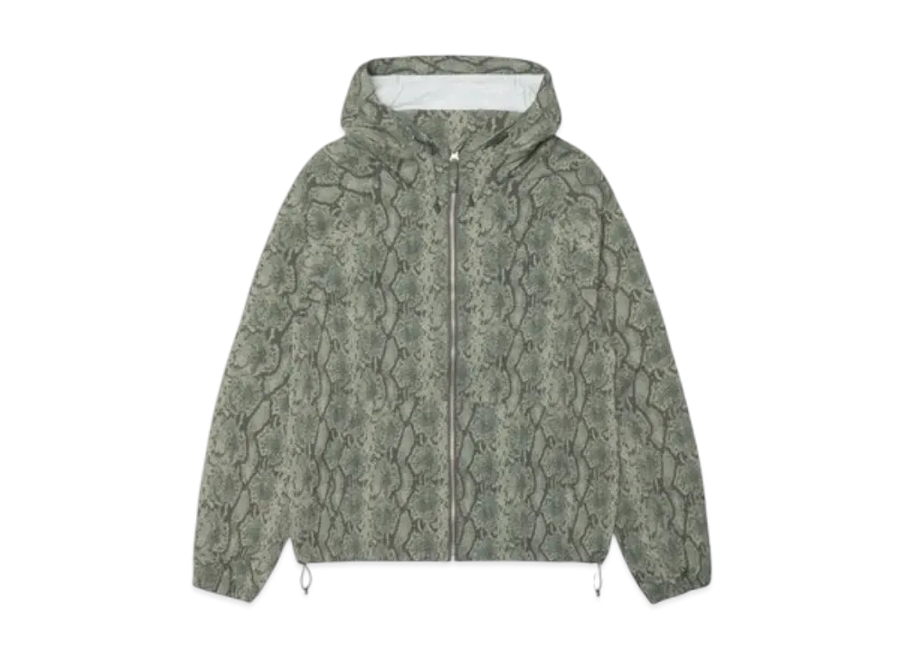 Stussy Beach Shell Snake Print Nylon "Olive"