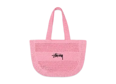 Stussy Woven Tote Bag "Light Pink"