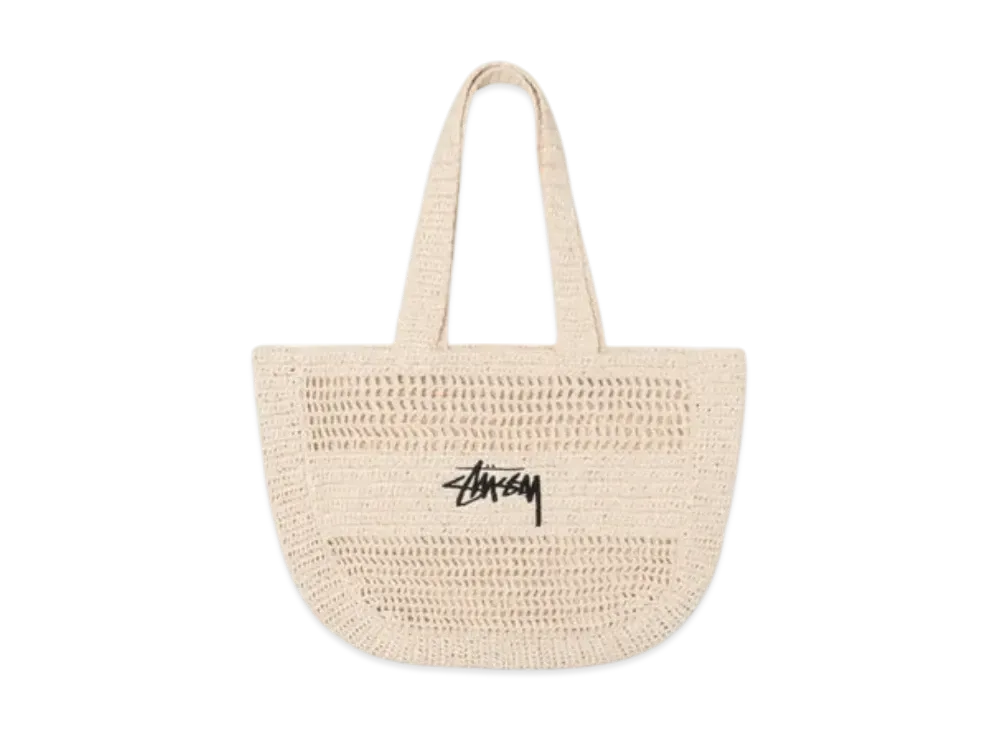 Stussy Woven Tote Bag "Ivory"