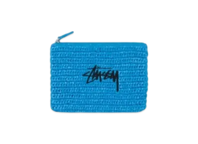 Stussy Woven Zip Pouch "Blue"