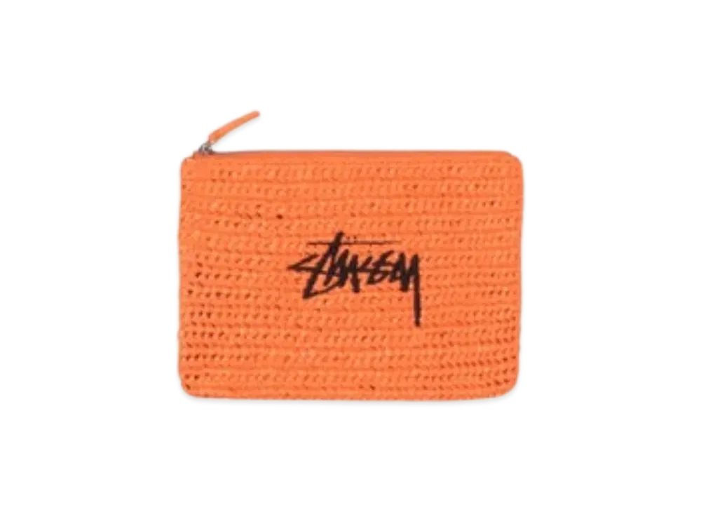 Stussy Woven Zip Pouch "Orange"