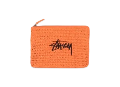 Stussy Woven Zip Pouch "Orange"