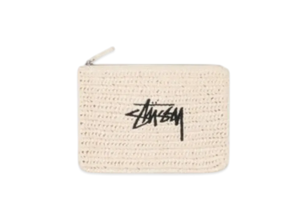 Stussy Woven Zip Pouch "Ivory"