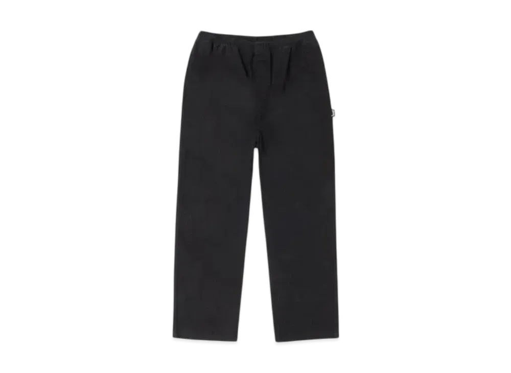 Stussy Beach Pant Cotton Twill "Black"