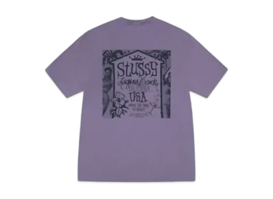 Stussy Beach House Tee Pigment Dyed "Grape"