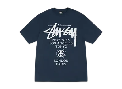 Stussy World Tour Tee "Navy" (2025) 3903962