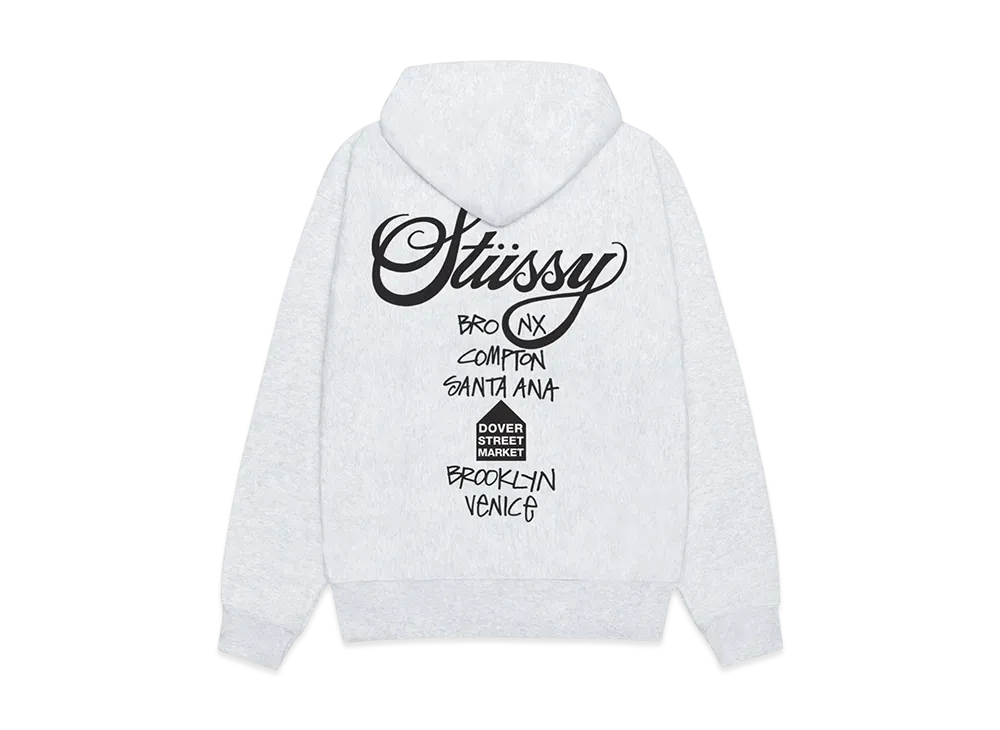 Stussy x DSM World Tour Pack Men's DSM World Tour Hoodie "Ash Heather"