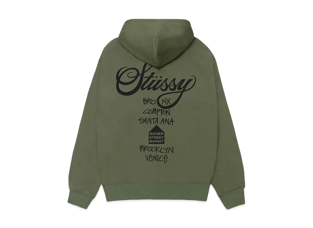 Stussy x DSM World Tour Pack Men's DSM World Tour Hoodie "Olive"