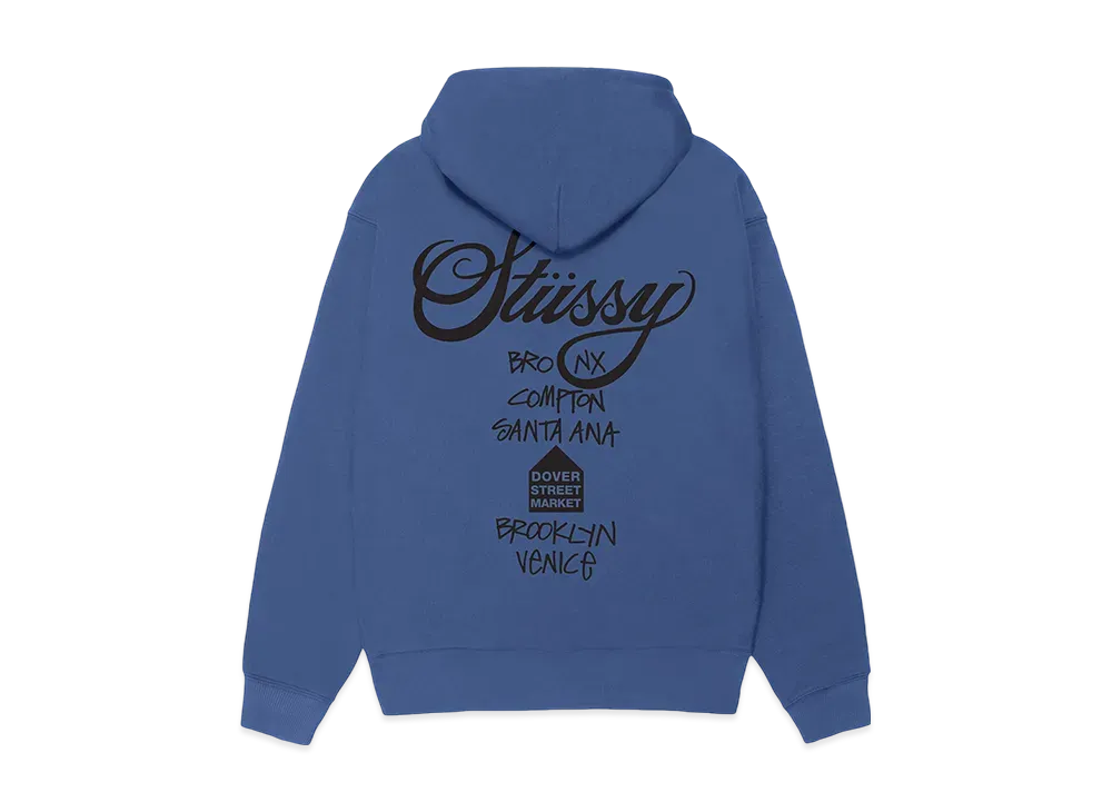 Stussy x DSM World Tour Pack Men's DSM World Tour Hoodie "Blue"