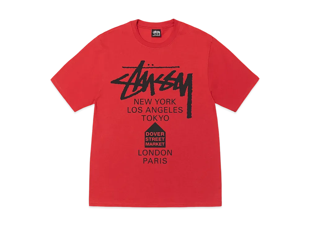 Stussy x DSM World Tour Pack Men's DSM World Tour T-Shirt "Red"