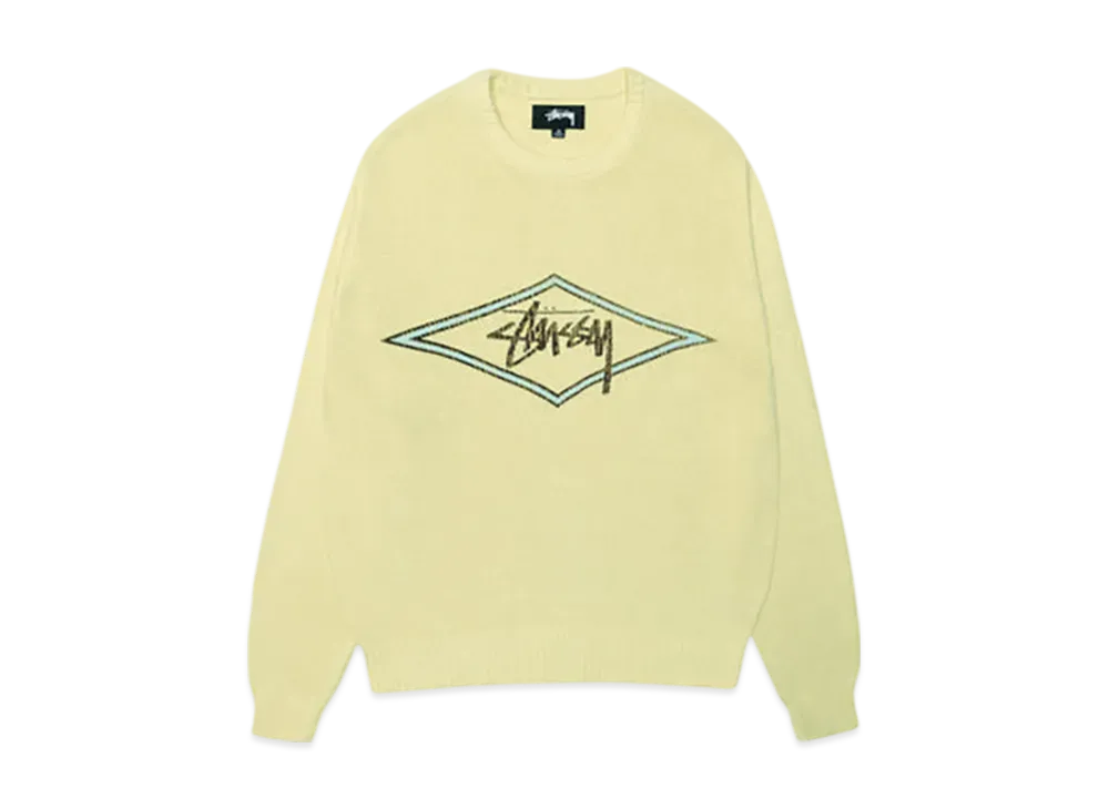 Stussy Surf Team Sweater "Faded Lime"