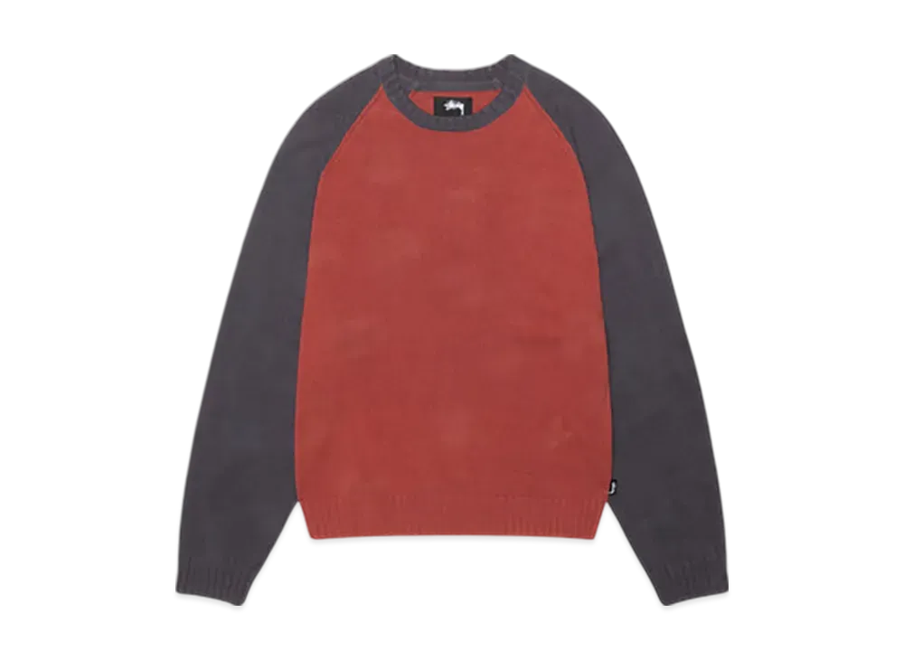 Stussy Colorblocked Raglan Knit Crew 