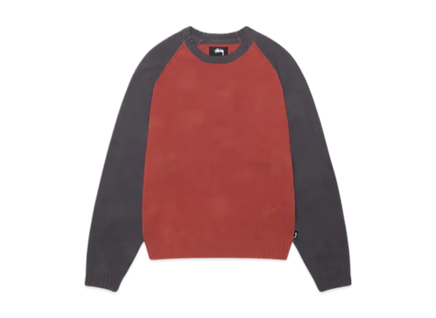 Stussy Colorblocked Raglan Knit Crew Stussy Colorblocked Raglan Knit Crew