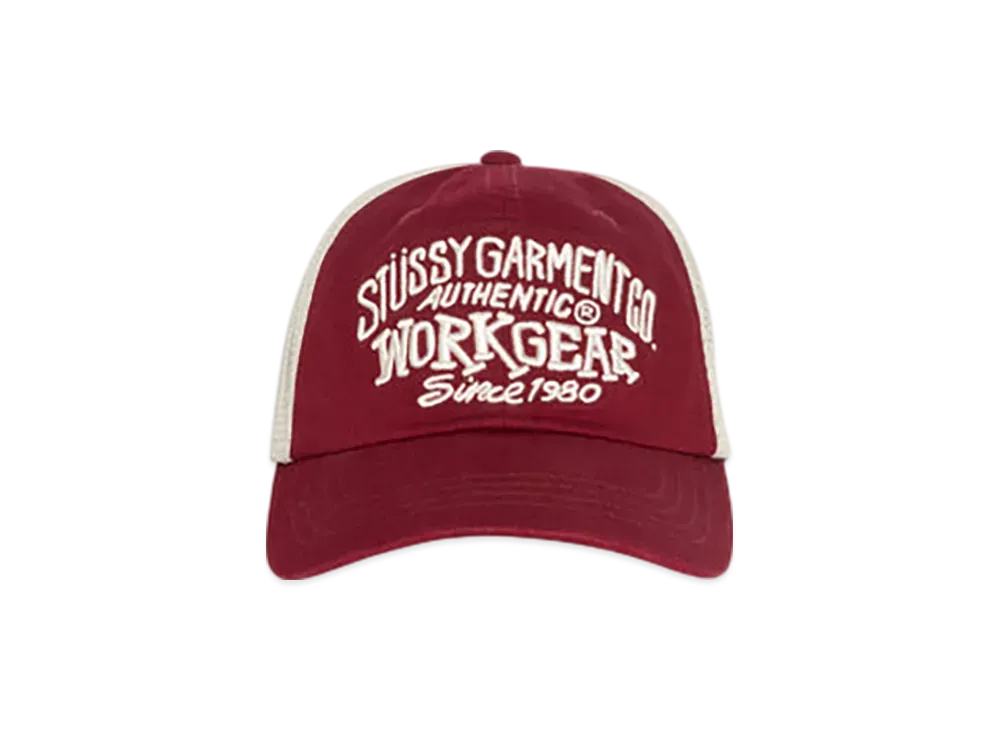 Stussy Low Profile Workgear Strapback "Wine"