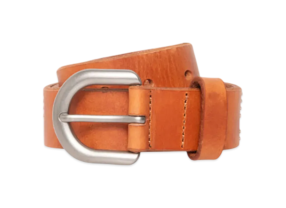 Stussy Stud Letter Belt "Worn Tan"