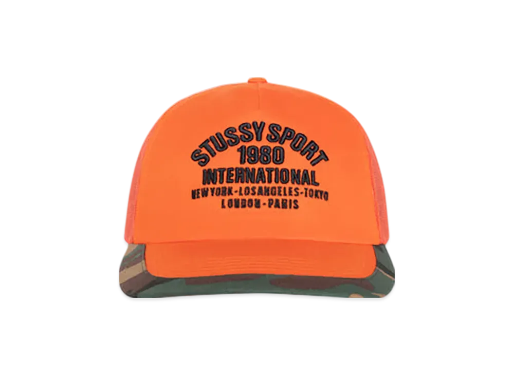 Stussy Trucker International Snapback "Orange"