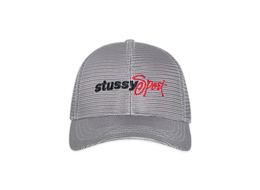 Stussy Mid-Depth Sport Mesh Snapback "Grey"