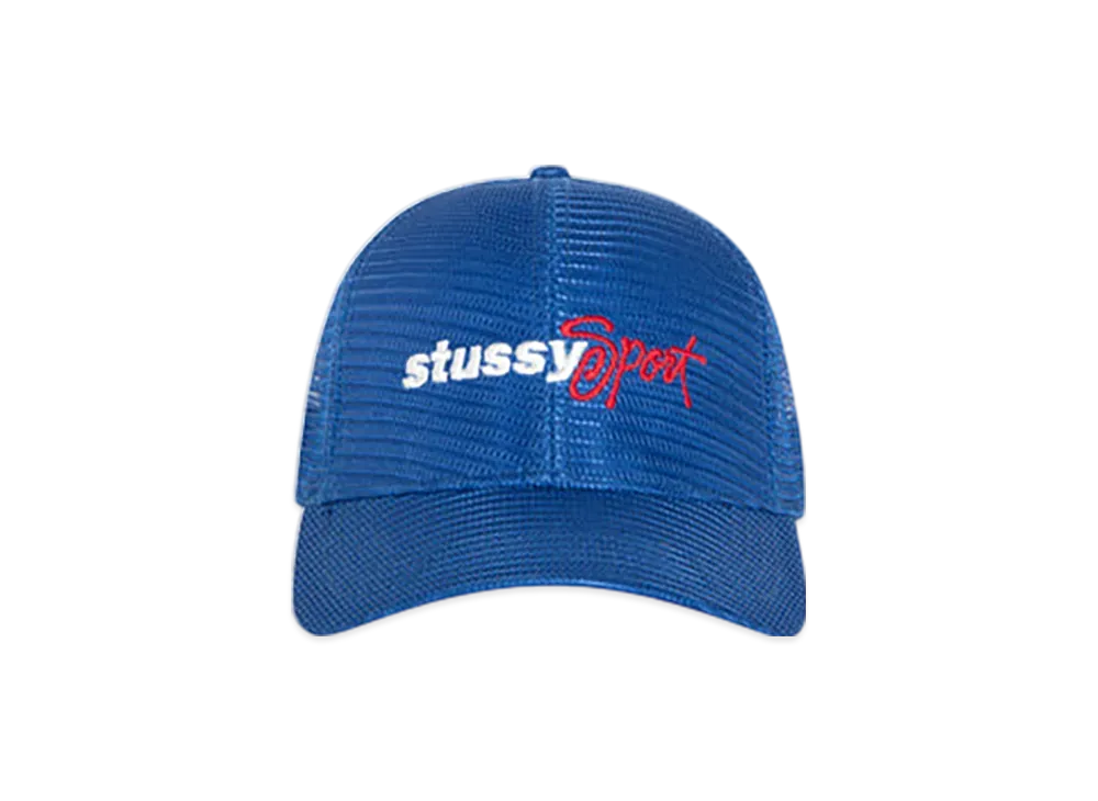 Stussy Mid-Depth Sport Mesh Snapback "Blue"