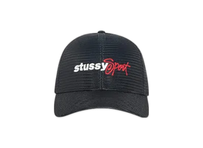Stussy Mid-Depth Sport Mesh Snapback "Black"