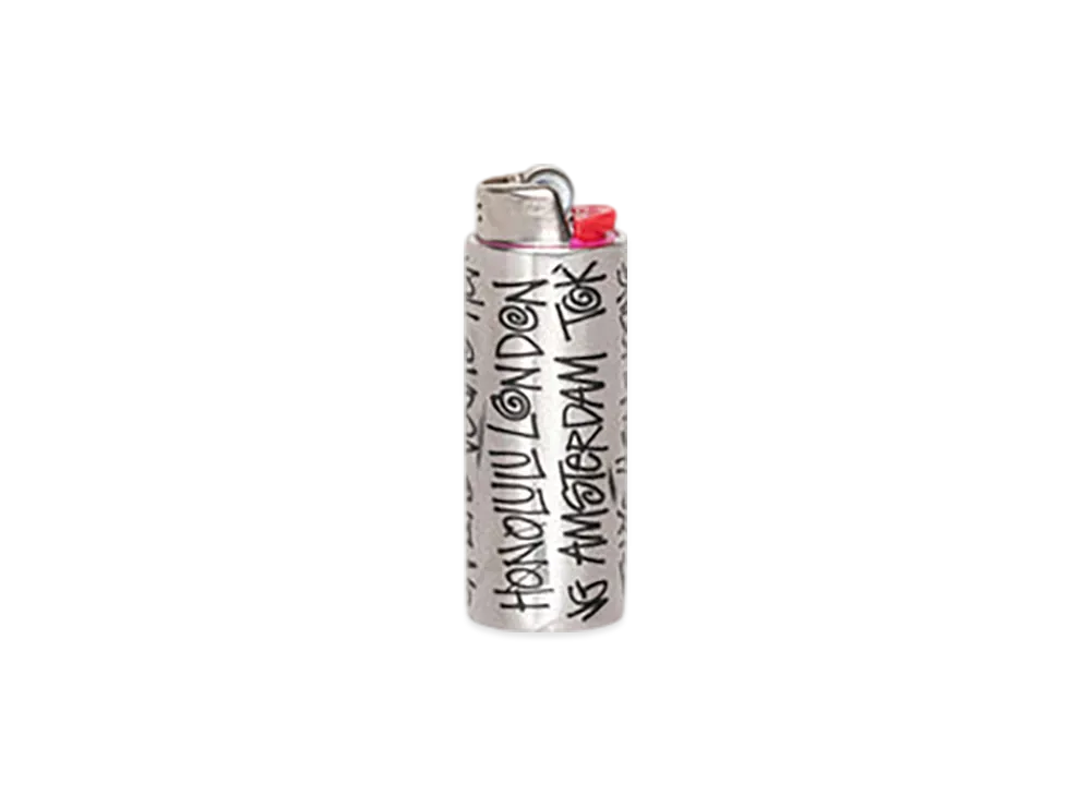 Stussy City Metal Lighter Case "Silver"