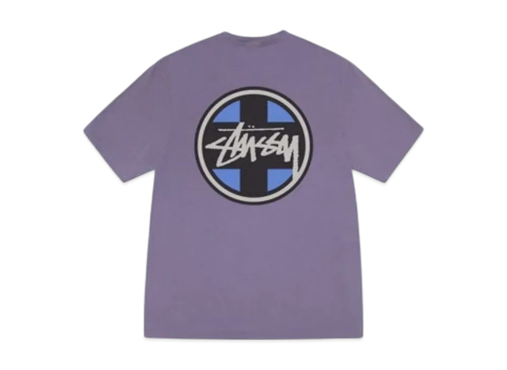 Stussy Cross Dot Tee Pigment Dyed "Grape"