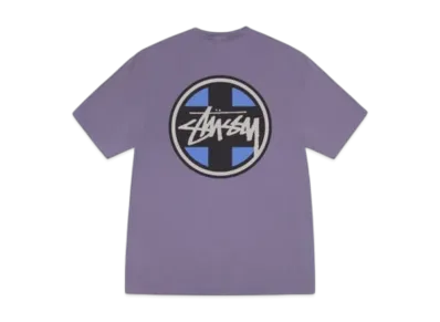 Stussy Cross Dot Tee Pigment Dyed "Grape"