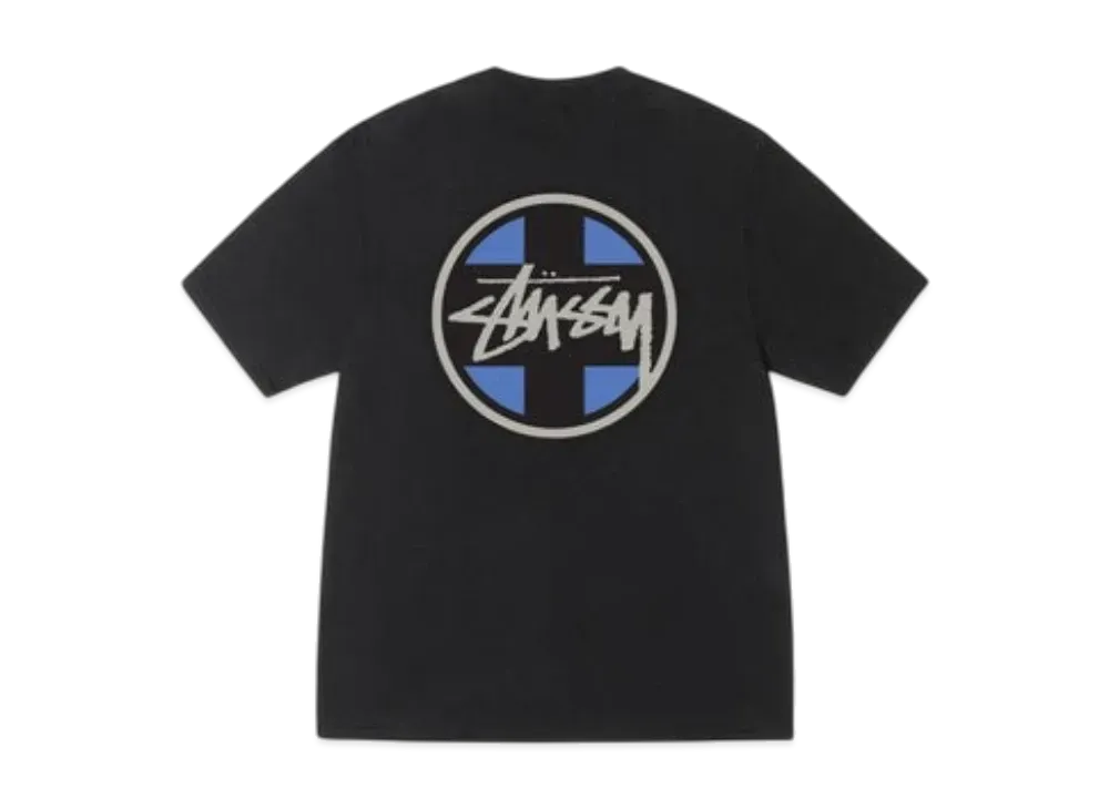 Stussy Cross Dot Tee Pigment Dyed "Black"
