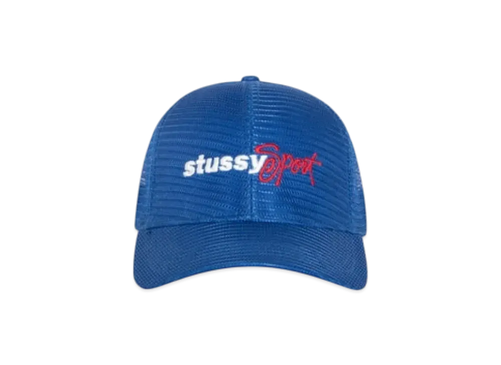 Stussy Mid-Depth Sport Mesh Snapback "Blue"