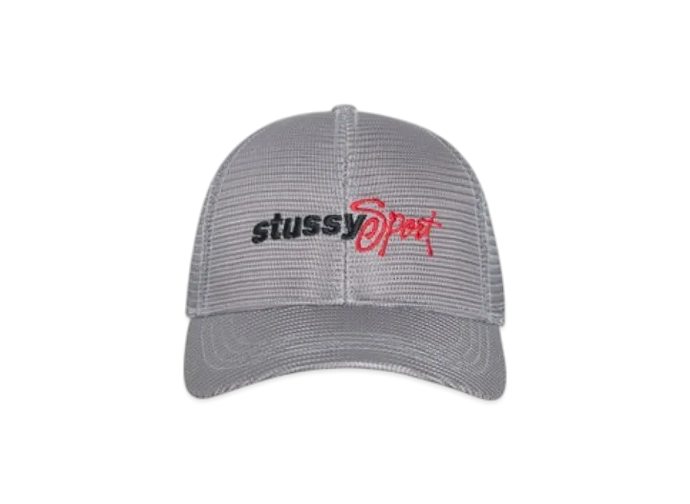 Stussy Mid-Depth Sport Mesh Snapback "Grey"