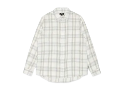 Stussy Beach Plaid Shirt "Off White"