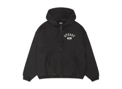 Stussy Varsity Zip Hoodie "Washed Black"