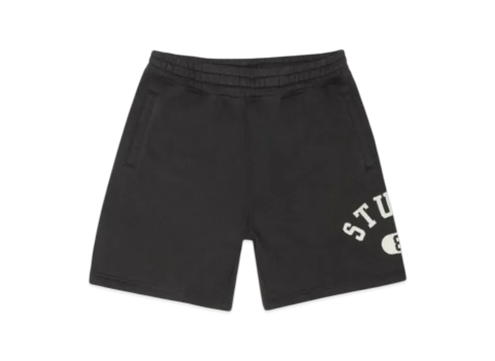 Stussy Varsity Fleece Short "Washed Black"