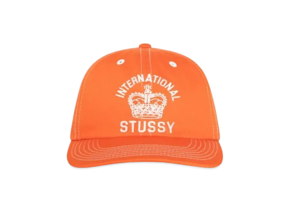 Stussy Mid-Depth International Crown Strapback "Coral"