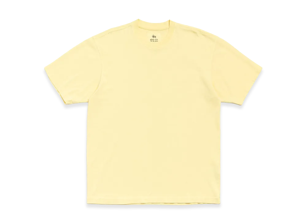 Stussy Garment Dyed SS Tee "Faded Yellow"