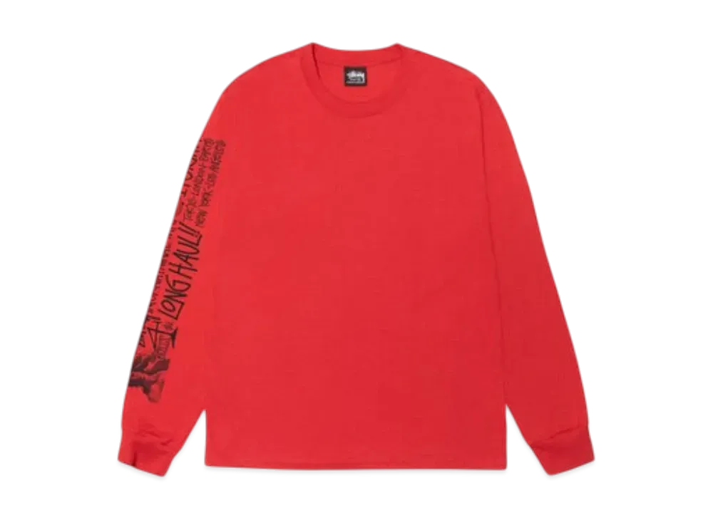 Stussy Long Haul LS Tee "Cayenne"