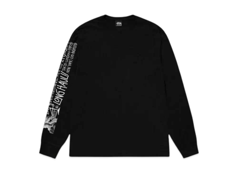 Stussy Long Haul LS Tee "Black"