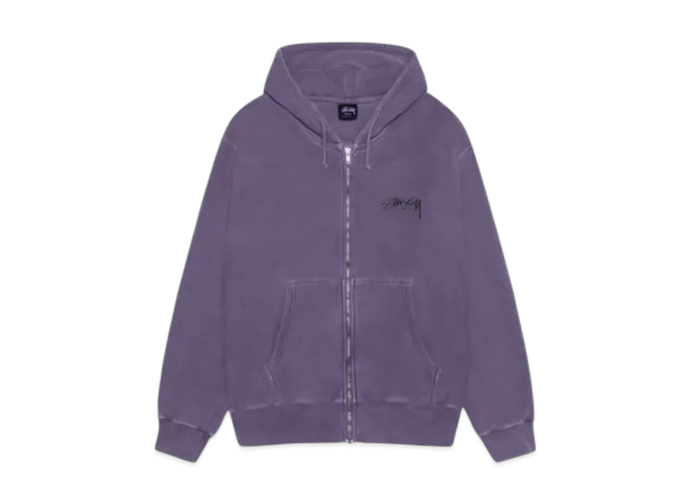 Stussy Modern Age Zip Hoodie Pigment Dyed "Grape"