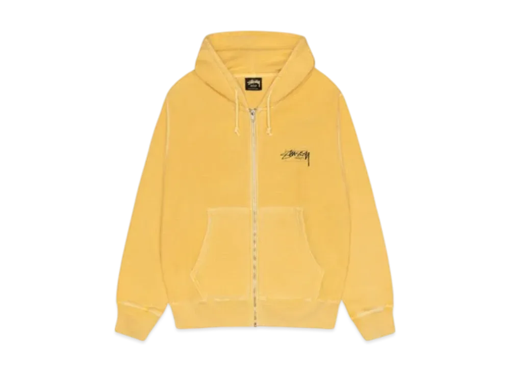 Stussy Modern Age Zip Hoodie Pigment Dyed "Yellow"