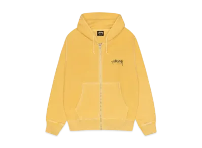 Stussy Modern Age Zip Hoodie Pigment Dyed "Yellow"