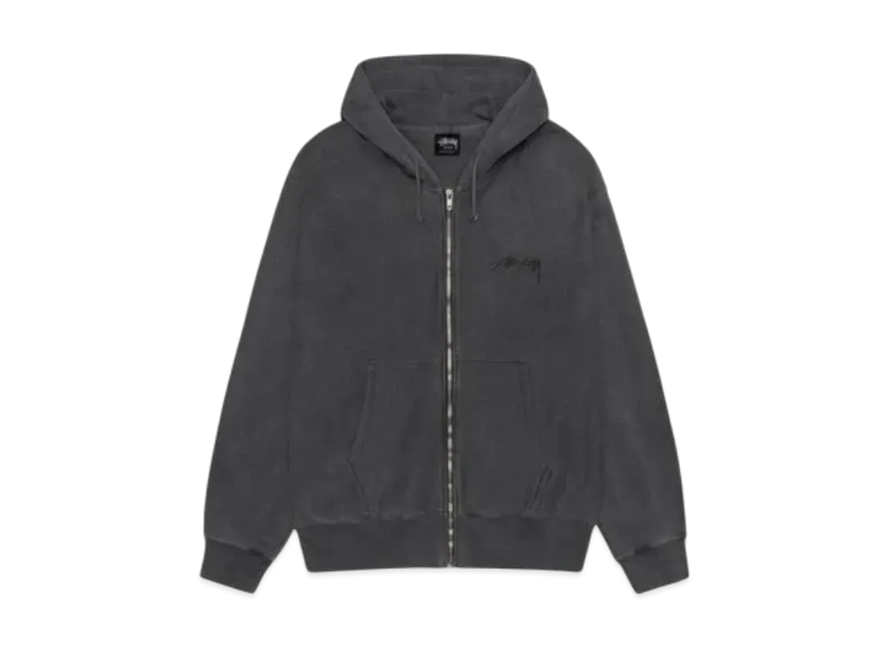 Stussy Modern Age Zip Hoodie Pigment Dyed "Black"