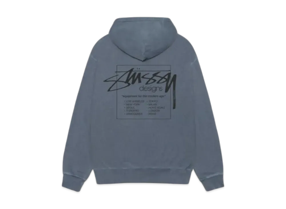 Stussy Modern Age Hoodie Pigment Dyed "Navy"