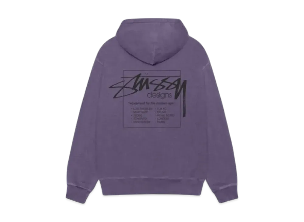 Stussy Modern Age Hoodie Pigment Dyed "Grape"
