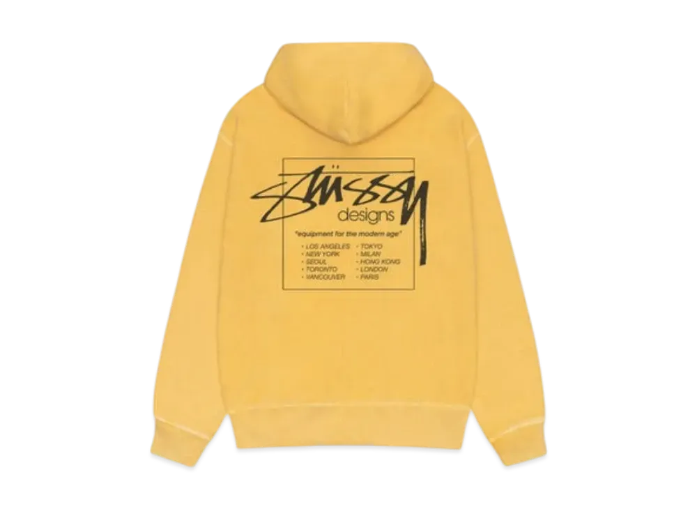 Stussy Modern Age Hoodie Pigment Dyed "Yellow"