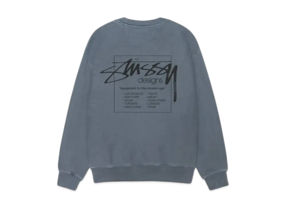 Stussy Modern Age Crew Pigment Dyed "Navy"