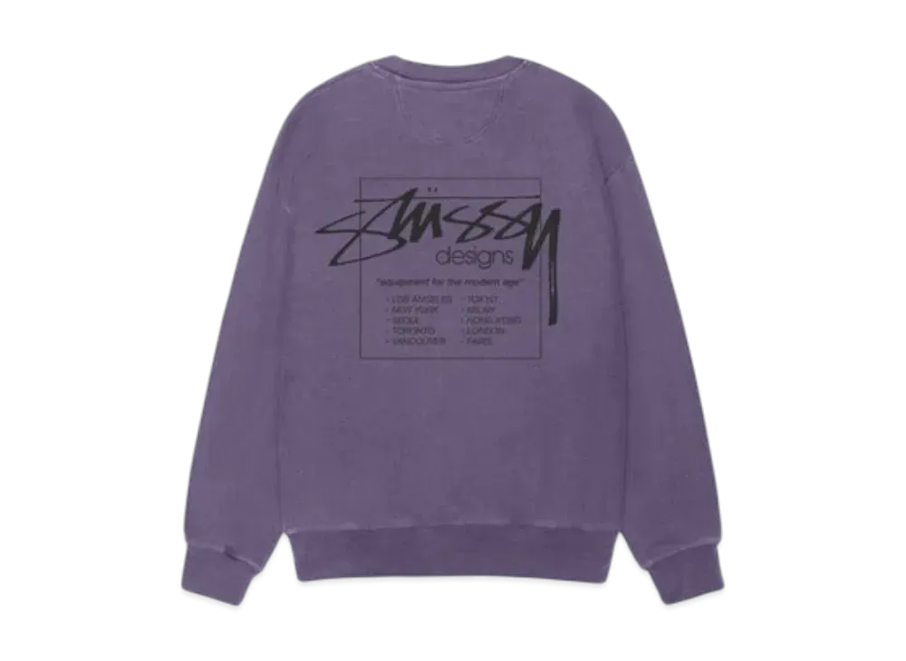 Stussy Modern Age Crew Pigment Dyed "Grape"