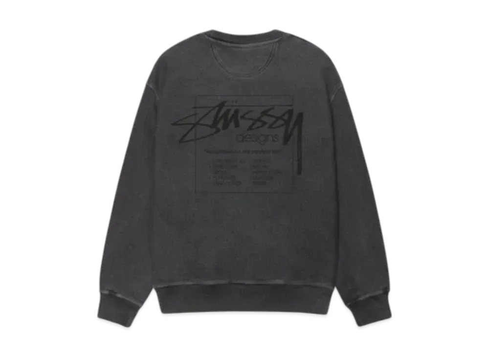 Stussy Modern Age Crew Pigment Dyed "Black"